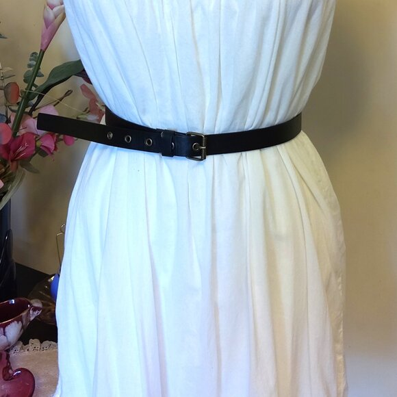 NWT Black Faux Leather Fashion Belt with Buckle for Women’s Pants Jeans - Picture 7 of 11